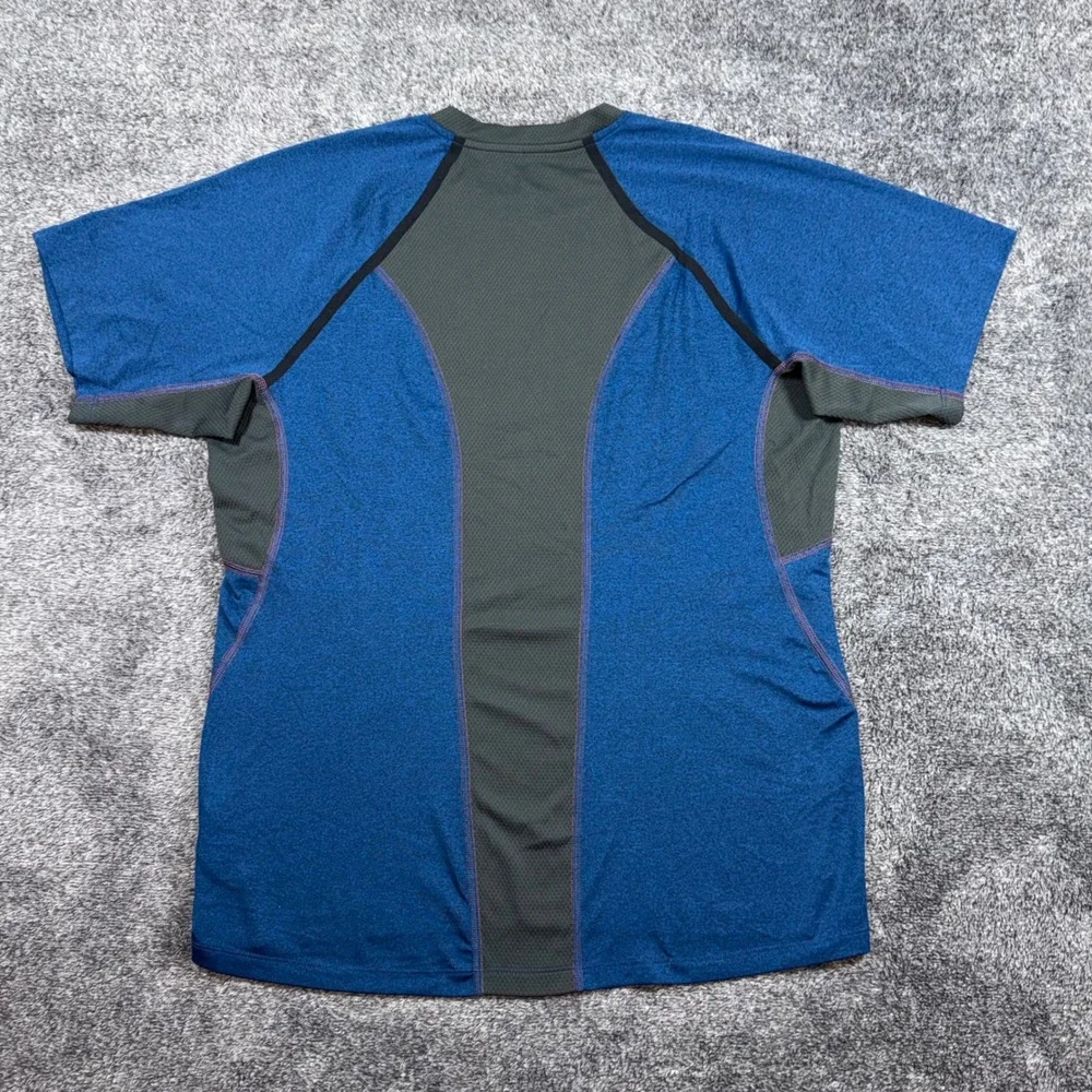 The North Face Mens FlashDry-XD Blue Grey‎ Training T-Shirt Medium A5ST